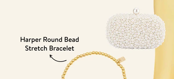 Harper Round Bead Stretch Bracelet