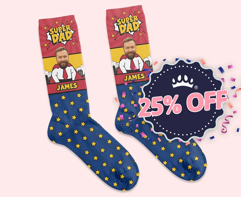 25% Off Dog Dad Socks