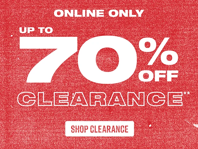Online Only Up to 70% Off Clearance. Shop Clearance