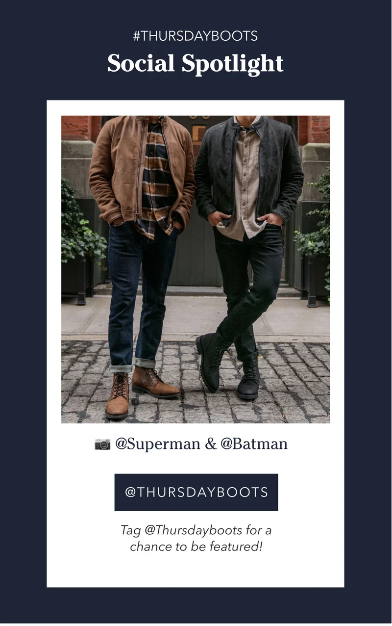 Follow @ThursdayBoots
