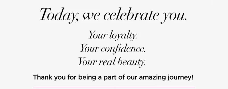Today we celebrate you