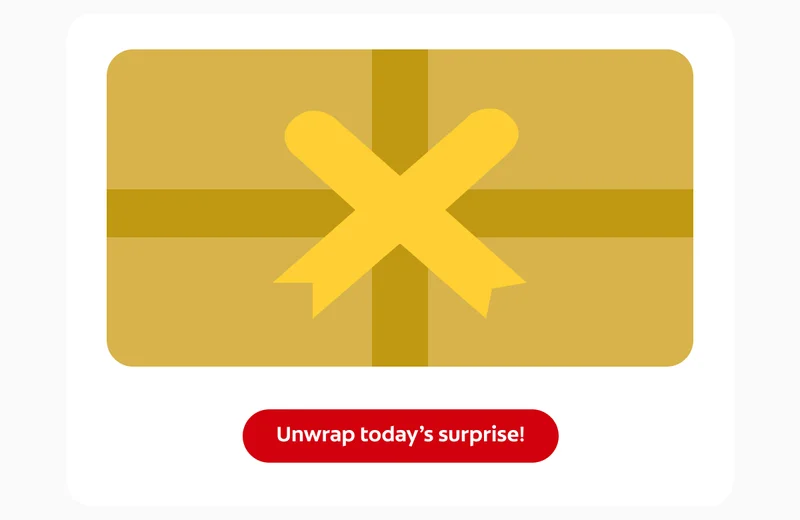 Click here to unwrap today’s surprise!