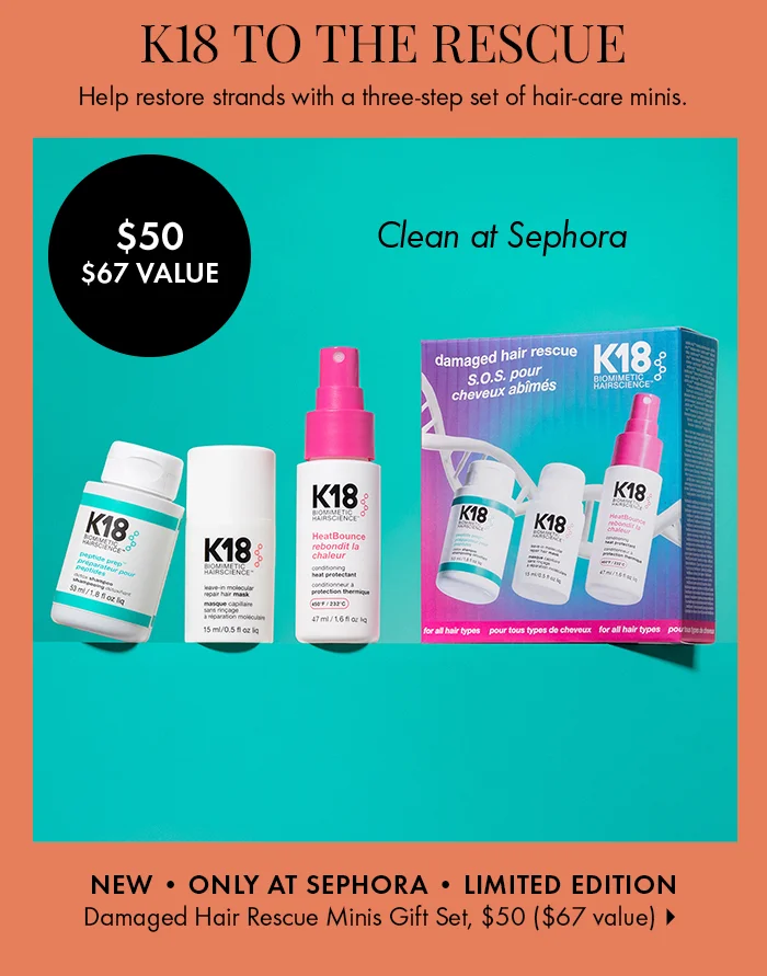 K18 Biomimetic Hairscience Damaged Hair Rescue Minis Gift Set