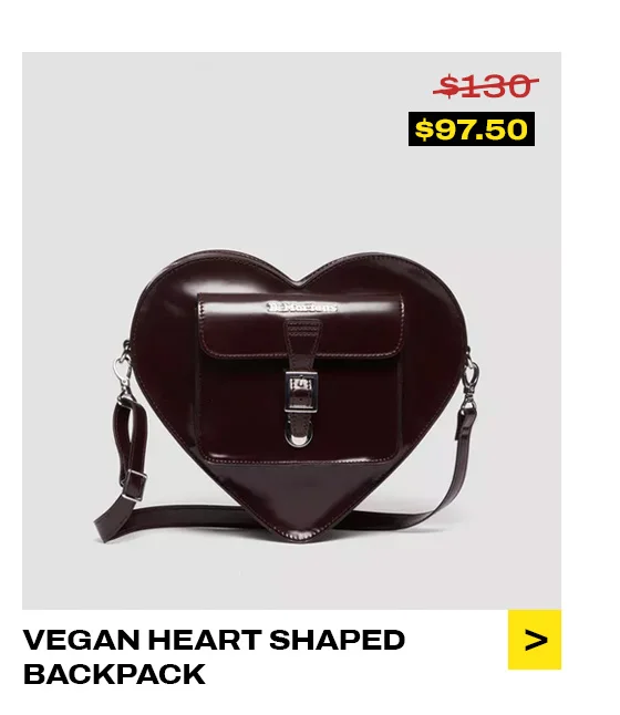 VEGAN HEART SHAPED BACKPACK