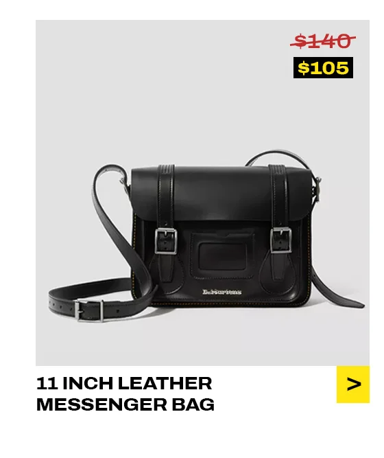 11 INCH LEATHER MESSENGER BAG