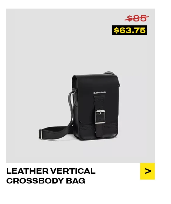 LEATHER VERTICAL CROSSBODY BAG