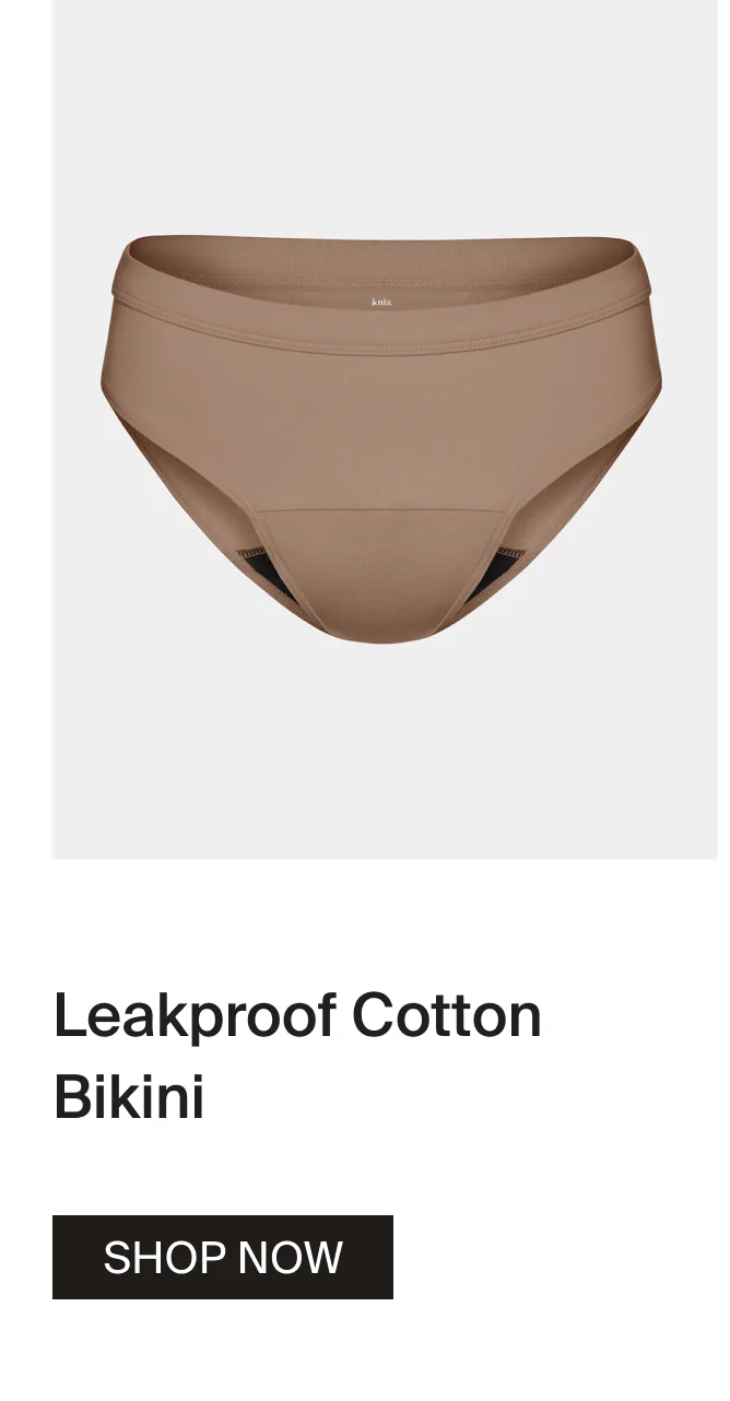 Leakproof Cotton Bikini.  SHOP NOW.