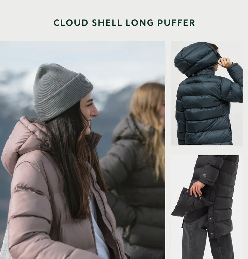 Cloud Shell Long Puffer