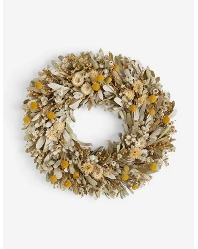 Preserved Summer Bunch Wreath-Green