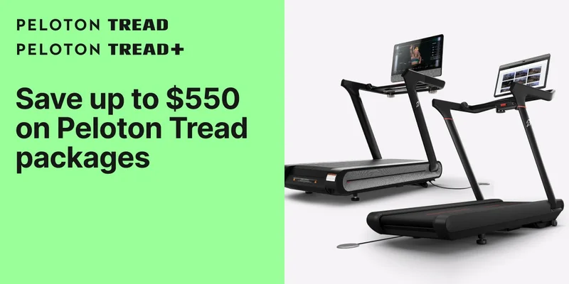 Save up to $550 on Peloton Tread packages