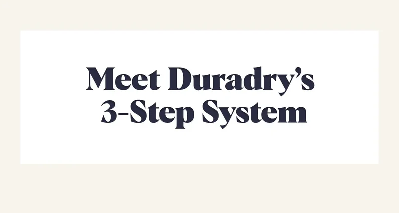 Meet Duradry’s  3-Step System