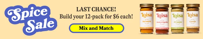 Spice Sale. Last Chance!! Build your 12-pack for $6 each! Mix and Match