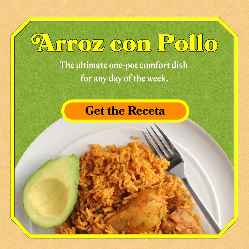 Arroz con Pollo The ultimate one-pot comfort dish for any day of the week. GET THE RECETA