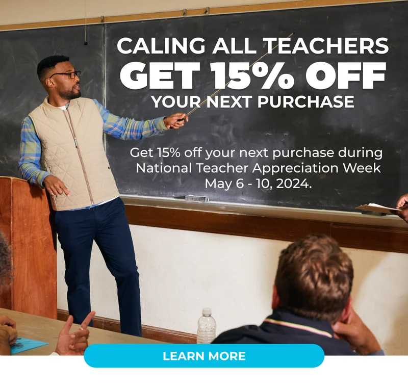 CALLING ALL TEACHERS: Get 15% Off Your Next Purchase! Learn More...
