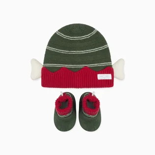 Knitted Elf Beanie & Booties