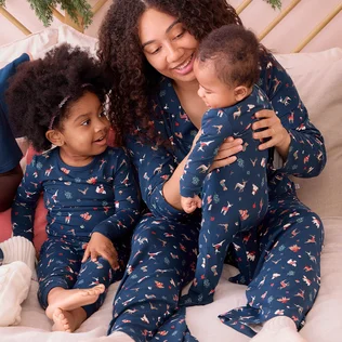 Winter Wonderland Modal Clever Zip Baby Pajamas
