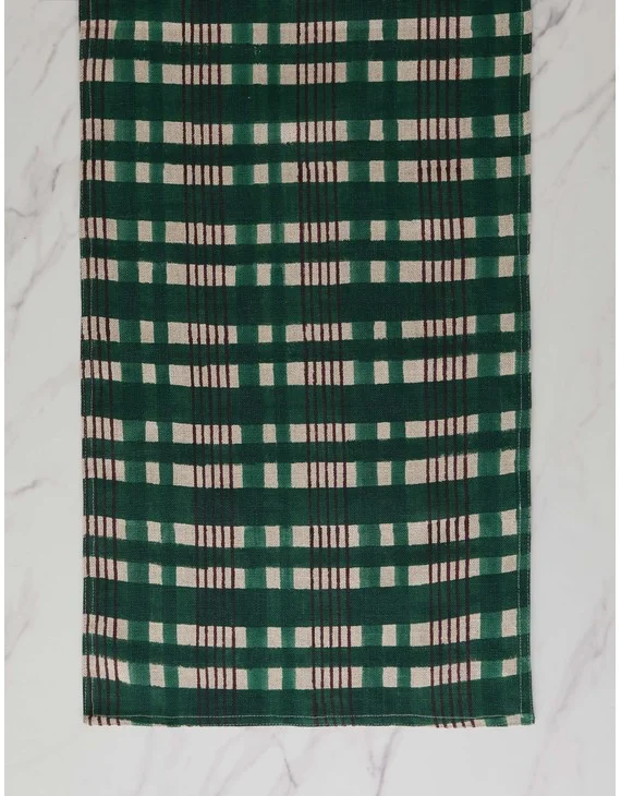 Musetta Table Linens-Green / Tablerunner 120"