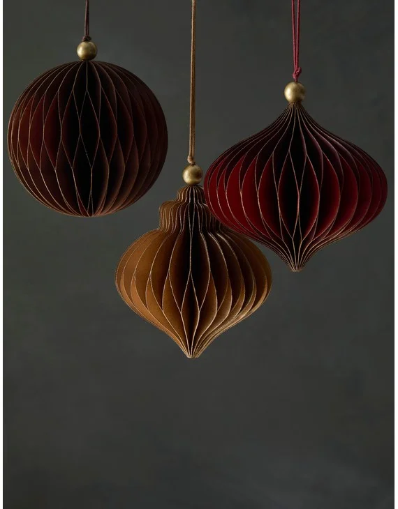 Revel Paper Ornaments (set of 3)-Toast