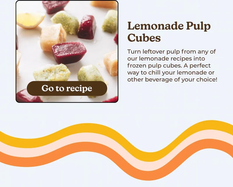 Get your Lemonade Pulp Cubes recipe