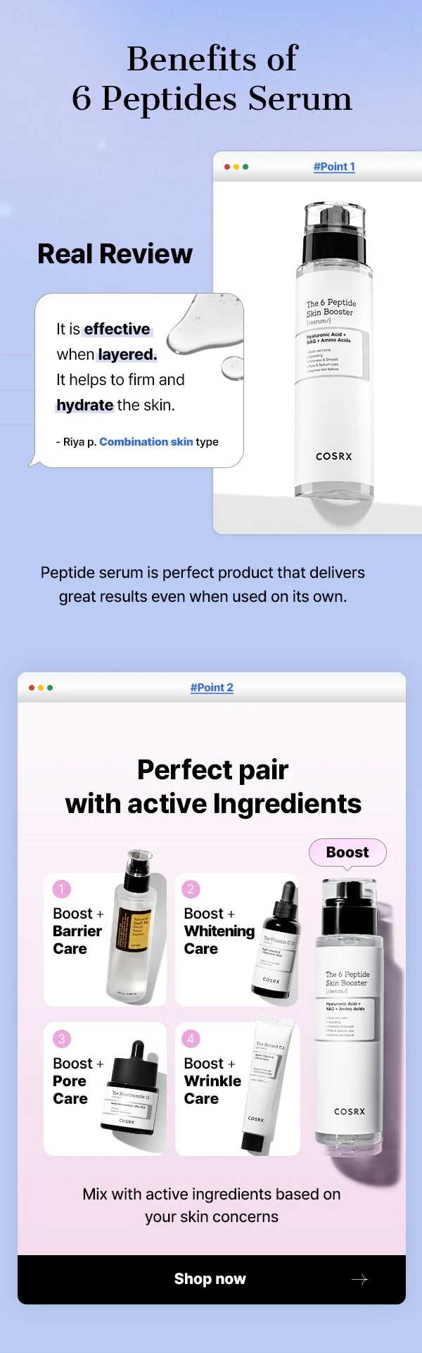 perfect pair with active ingredients