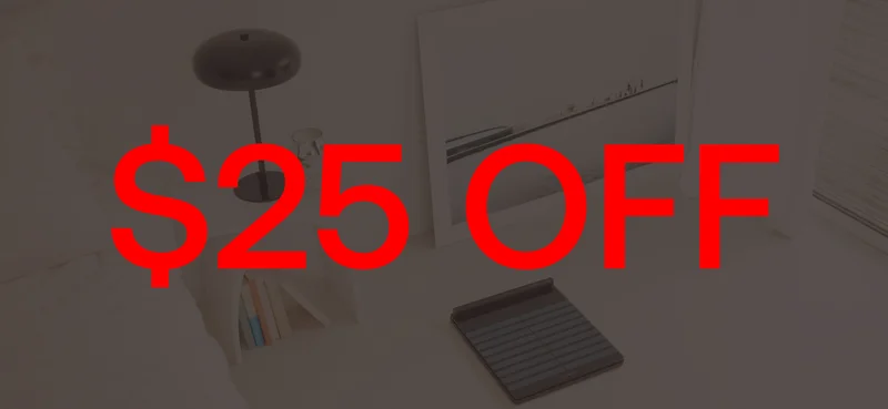 25$ off