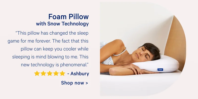 Foam Pillow with Snow Technology >> Shop now >>