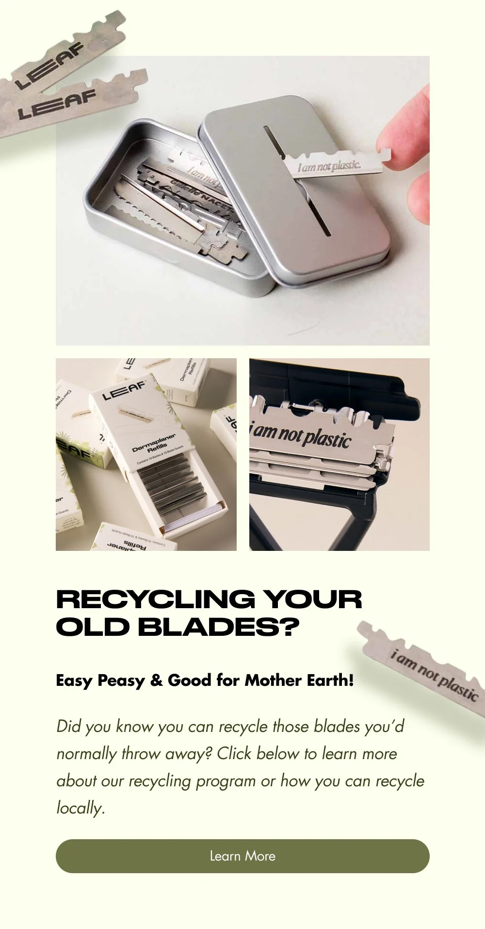 Recycling Your Old Blades?  Easy Peasy & Good for Mother Earth! Did you know you can recycle thos...