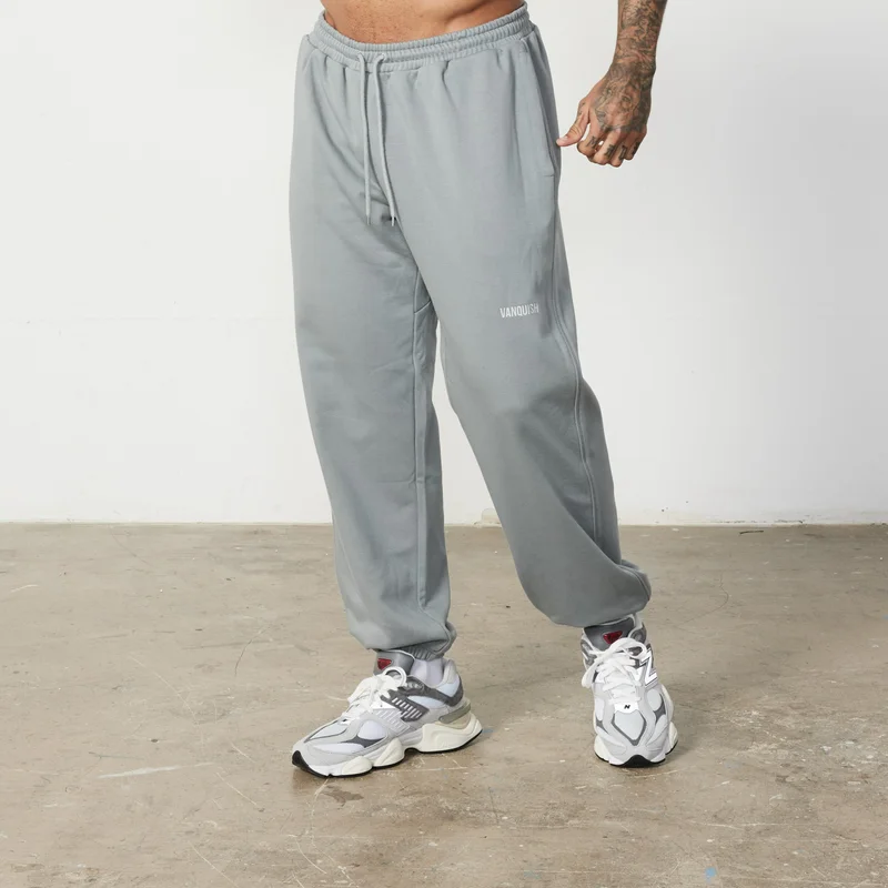 Image of Vanquish Essential Steel Grey Oversized Sweatpants