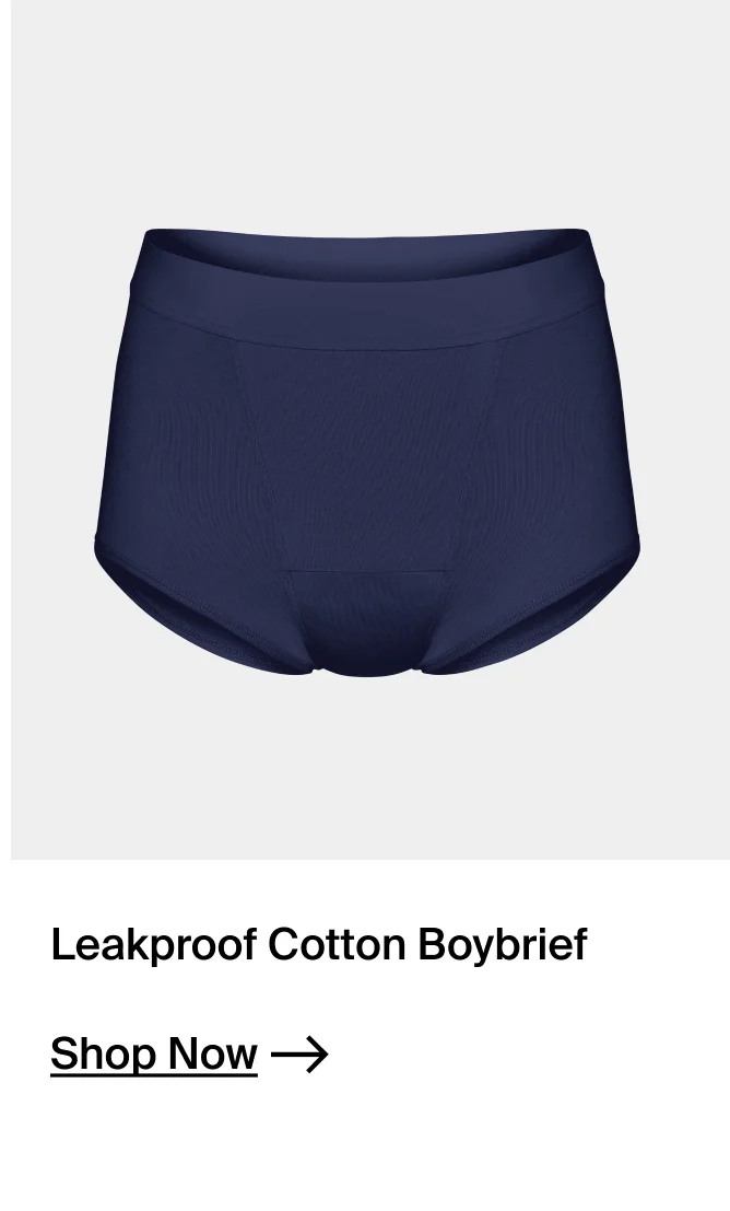 Leakproof Cotton Boybrief.  SHOP NOW.