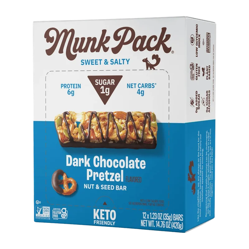 Image of Dark Chocolate Pretzel Nut & Seed Bar (12 Pack)