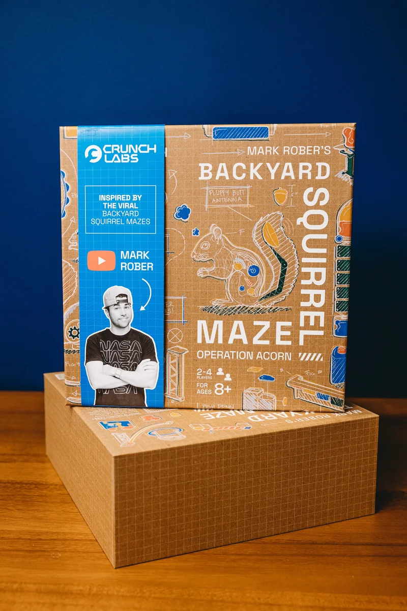New box for CrunchLabs coffee table game
