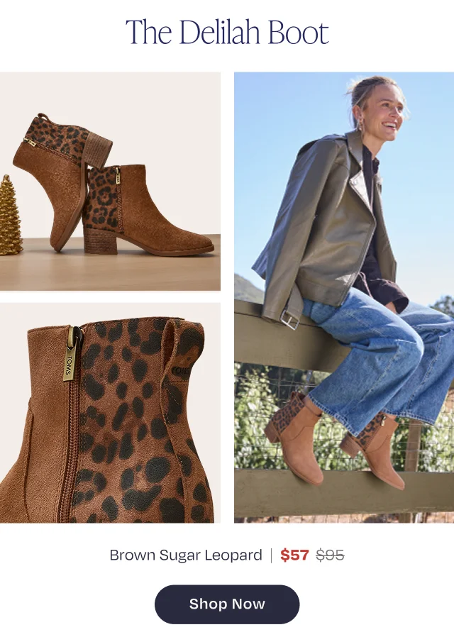 The Delilah Boot Brown Sugar Leopard