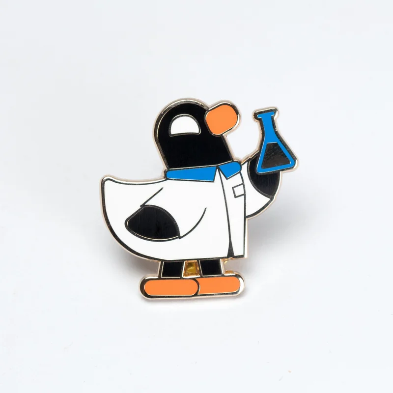 Image of Scientist Duck Enamel Pin