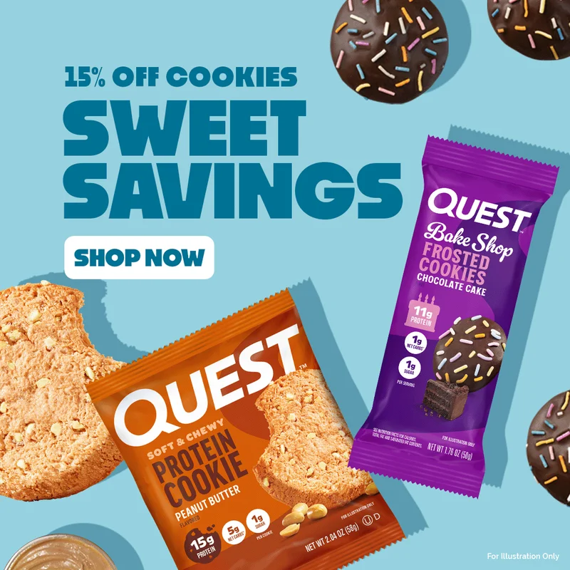 Quest Nutrition - Sweet Savings 15% Off Cookies
