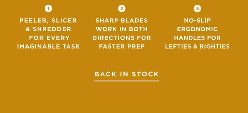 BACK IN STOCK
