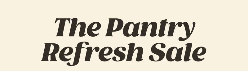 The Pantry Refresh Sale