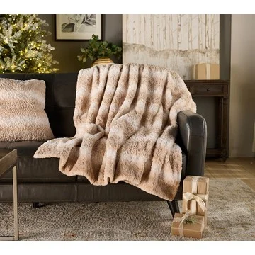 Dennis Basso 30th Anniversary Faux Fur Throw