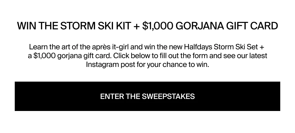 Enter our Halfdays x gorjana Giveaway