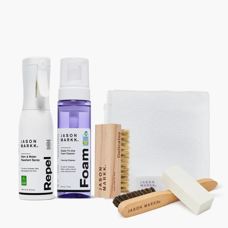 The Suede Care Bundle is designed to clean and protect suede and nubuck without compromising texture. It includes a Ready-To-Use Foam Cleaner for effe...