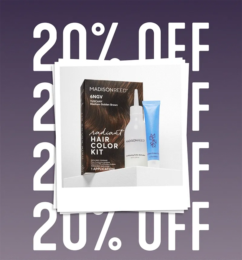 20% off hair color kit
