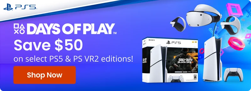 Save $50 on select PS5 & PS VR2 editions! | Shop Now