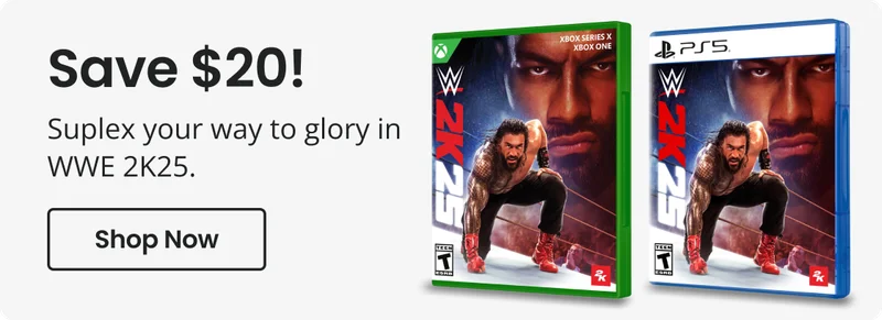Save $20! Suplex your way to glory in WWE 2K25 | Shop Now