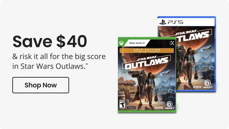 Save $40 & risk it all for the big score in Star Wars Outlaws.* | Shop Now
