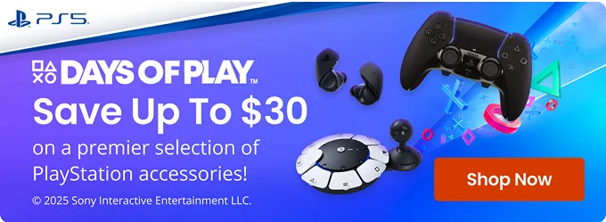 Save Up To $30 on a premier selection of PlayStation accessories! | Shop Now