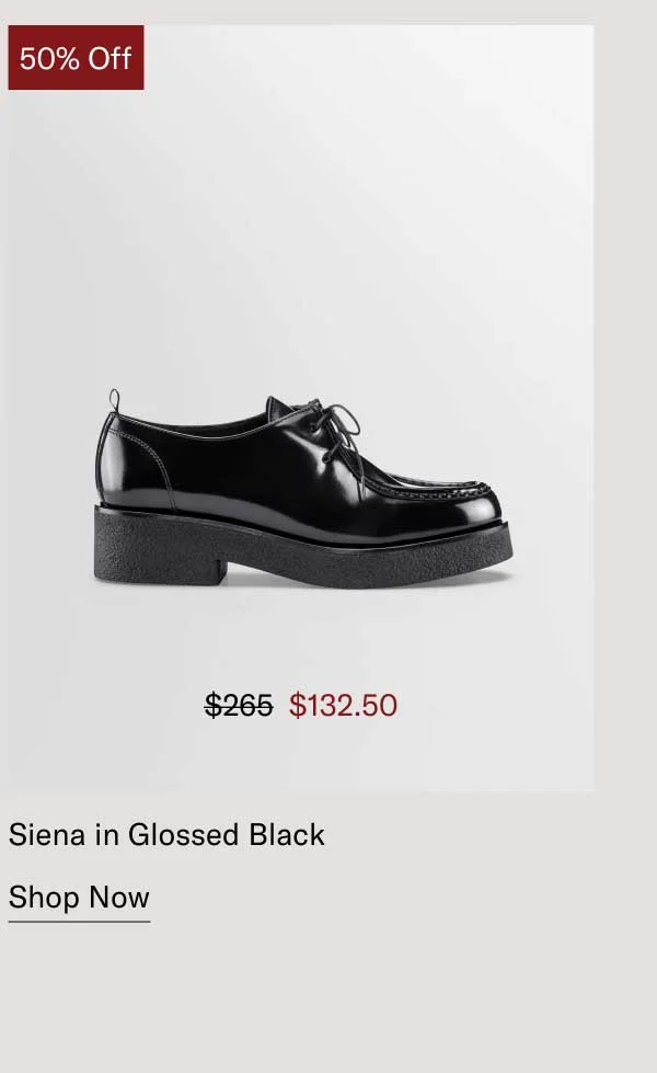 50% off. Siena in Glossed Black-Shop Now