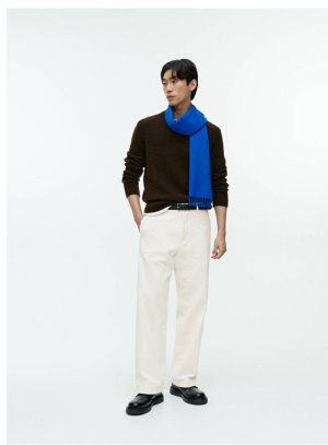 Corduroy trousers White