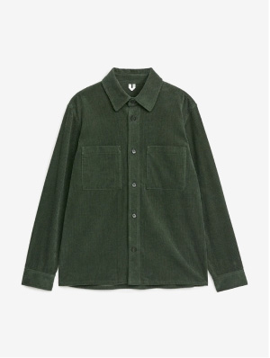 Corduroy overshirt Green