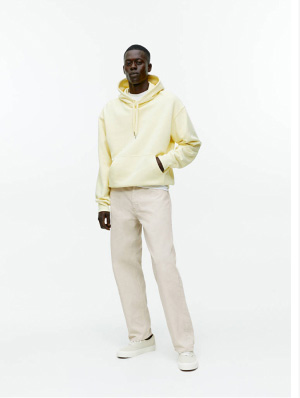 Loose corduroy trousers Beige