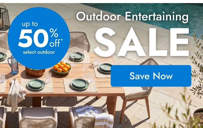 Up to 50% off select outdoor