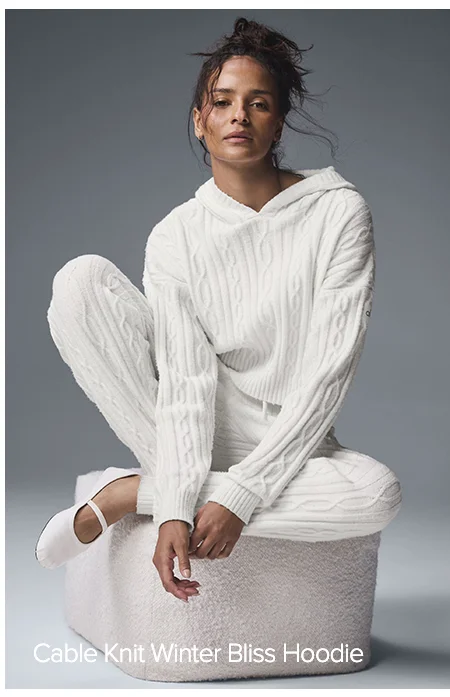 Cable Knit Winter Bliss Hoodie